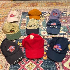 90s Vintage Hat Lot of 9